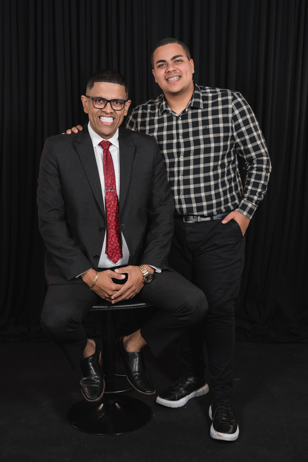 Pr. Rafael Neves e seu filho João Pedro Neves